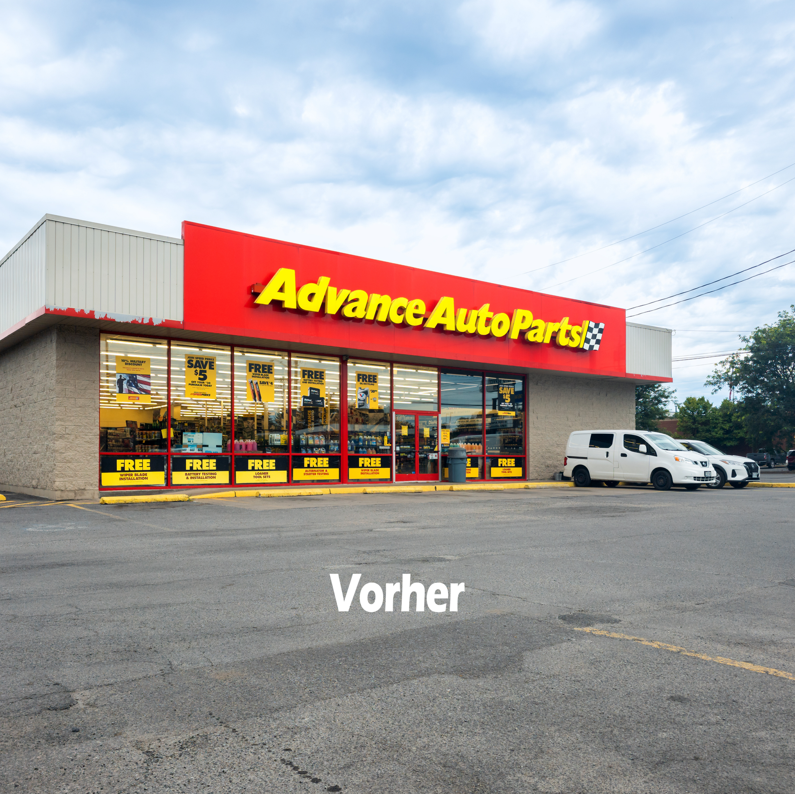 Ein Stockbild vor der Bearbeitung.