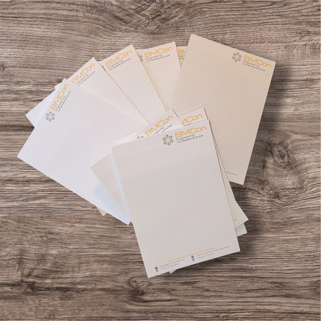 Notizblöcke in A5 individuell erstellt für eine Firma