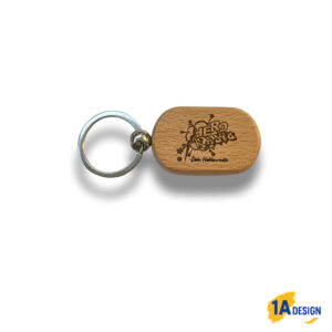 Personalisierter Holz-Schlüsselanhänger – Dein täglicher Begleiter aus Echtholz
